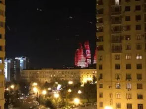 Flame Towers view apartment