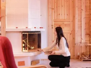 Large timber villa with splendid scenery and nature