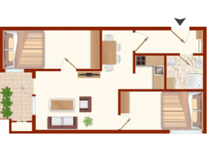 Erholungszentrum Laboe HH 11 Möwennest