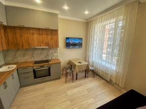 2-х комнатная квартира студия (со всему спальными и кухонными принодлежностями). Для комфортного проживания.