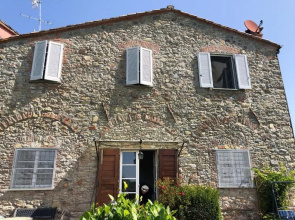2 bedrooms appartement with sea view shared pool and enclosed garden at Borghetto melara 6 km away from the beach