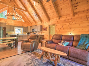 Private Cabin w/ Furnished Porch on < 3 Acres!