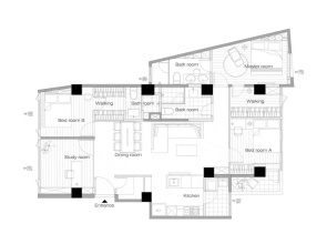 3 Bedrooms+1 Study room (Near Taipei 101 and MRT)