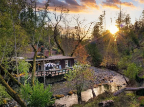 Sonoma Creek Haven Hot Tub Firepit Creekside Views Near Kenwood Wineries