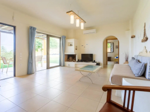 Villa Liakada Large Private Pool Walk to Beach Sea Views A C Wifi Car Not Required - 2081