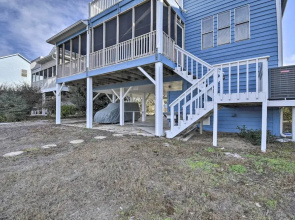 Steps to Sunset Beach: Canal-front Home w/ Dock!
