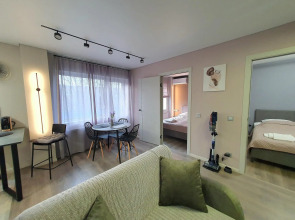 Апартаменты Три семерки на улице Гостиная