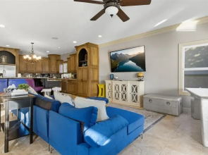 Luxury Lakefront Escape w/ Heated Pool, Hot Tub & Theater