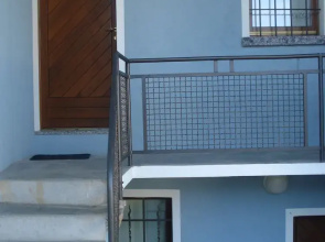 Little Blue House in Medioeval Court