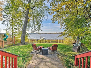 Lakefront Home w/ Game Room, Theater & Dock!