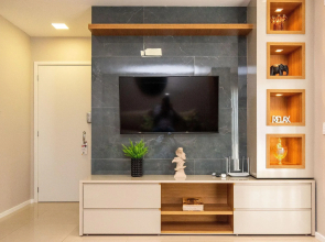 Apartamento 2 quartos decorado no Jardim Goiás - Ed Metropolitan Sidney - MS1405O
