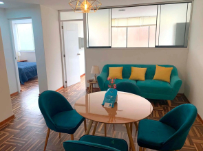 Pershing, lindo dpto. amoblado c/3 dorm y wifi.