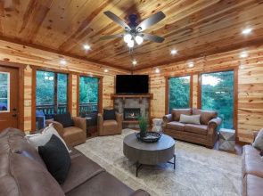 Black Bear Splash 6 Bedroom Cabin by RedAwning