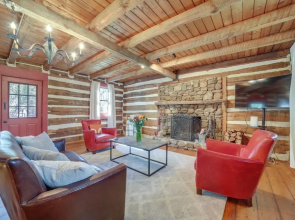 Restored Candler Log Cabin w/ Private Office!