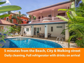 Villa Waree 5 minutes from City and Beach