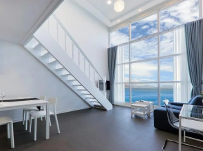 Blue and white pension