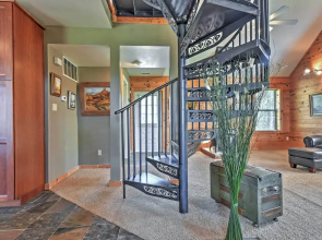 Hillside Cabin on 43 Acres w/ Private Lake & View!