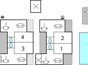 Nice Home in Vrsi With 4 Bedrooms, Wifi and Outdoor Swimming Pool