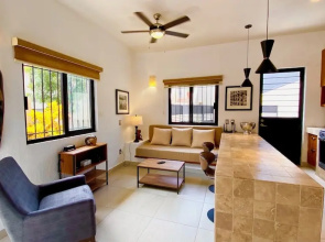 Modern Central 1 Bedroom Guesthouse -bikes - Huge Patio - Gym - Pickleball Court