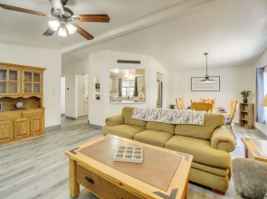 Snowy Peak Views & Cozy Game Nights: Pine Home