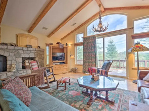 Wraparound Deck: Woodland Cabin in Lake Arrowhead