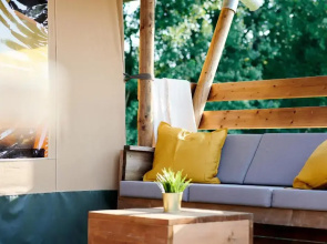 Luxe Safaritent 6 persoons op Camping Rijsterbos