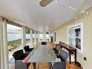 New Listing! Coastal Oasis W/ Private Screened Pool 3 Bedroom Home