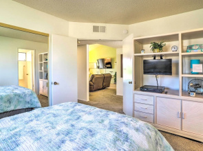 Golf Course View & Pool Access: Palm Desert Home