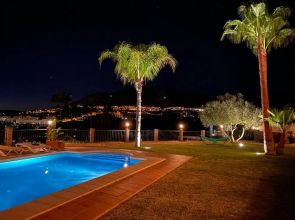 Beachside villa with panoramic sea views