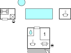 Nice Apartment in Lukoran With 1 Bedrooms, Wifi and Outdoor Swimming Pool