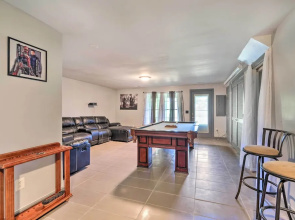 Pond-view Deck + Pool Table: Woodbridge Haven!