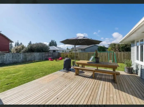 Cosy family home with a sunny deck
