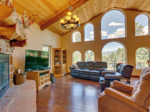 Southwestern Angel Fire Abode w/ Game Room