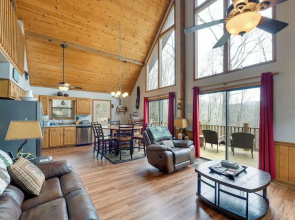Mountain-view Robbinsville Cabin w/ Hot Tub!