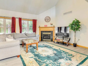 Game Room + Fire Pit: Poconos Family Getaway