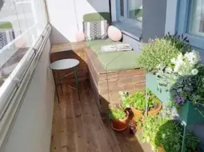 A riverside Apartment surrounded by parks