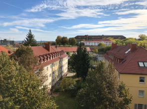 3 Raum-Wohnung mit Blick auf die Zitadelle Petersberg - DIREKT am BUGA-Gelände 2021