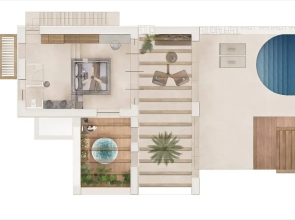 Cicada Suites Elegant Beach Living