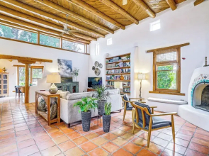 Las Cruces Santa Fe-style Adobe Home on 6 Acres!