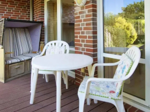 Sandfloh - ruhig gelegenes Apparment mit Terrasse und Strandkorb