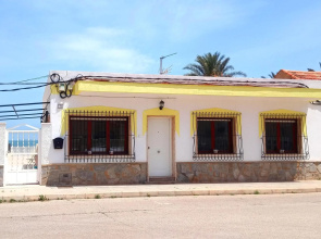 On the sandy uncrowded beach of Los Urrutias