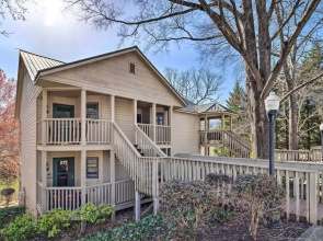 Balcony + Pool Access! Couples Escape in Lake Lure