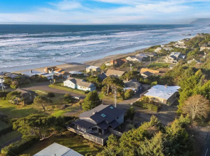 Half Block to Beach w/ Oceanview, Patio + Balcony The Shore Pine by Avantstay