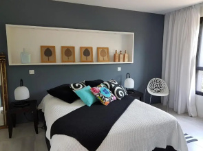 Ref 111 Seignosse, Villa de standing 4 étoiles partiellement climatisée avec piscine chauffée et Wifi au calme sur terrain 1100m2