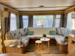 Mobil home climatisé camping la lande avec piscine Mimizan