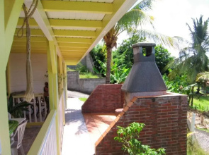 Maison d'une chambre avec vue sur la mer jardin clos et wifi a Le Diamant a 1 km de la plage