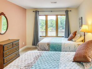 2-story Deck: Waterfront Lake Lure Home!