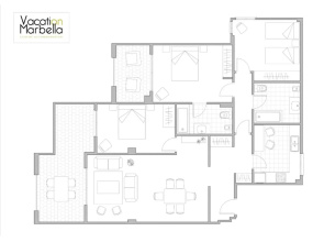 Puente Romano Modern flat, Best location in town