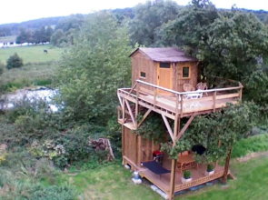 Cabane Perchée dans la prairie de l'ancien moulin