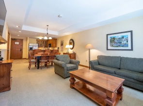 One Bedroom Condo with Large Balcony over Mountaineer Square 1 Condo - No Cleaning Fee! by RedAwning